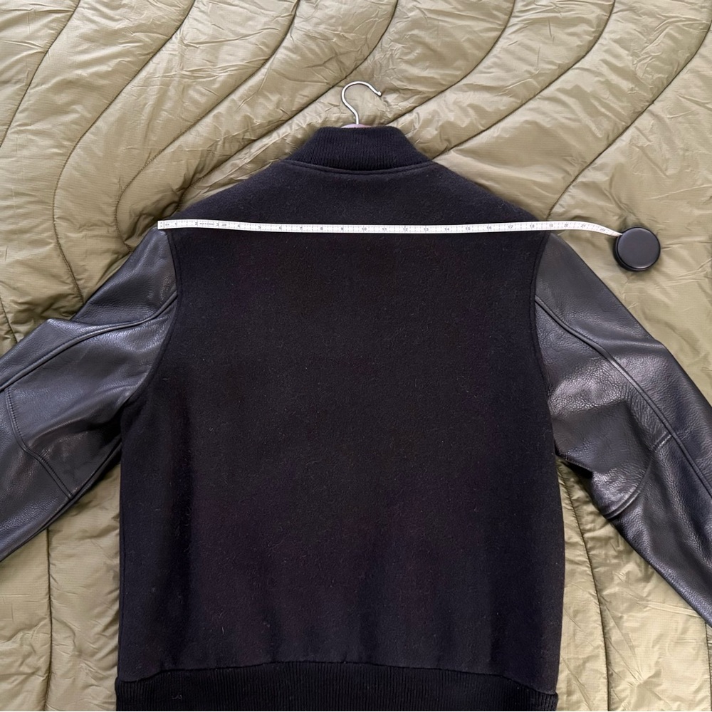 UNIS NYC, varsity bomber jacket, made in 🇺🇸 butter soft leather sleeves - Picture 10 of 12